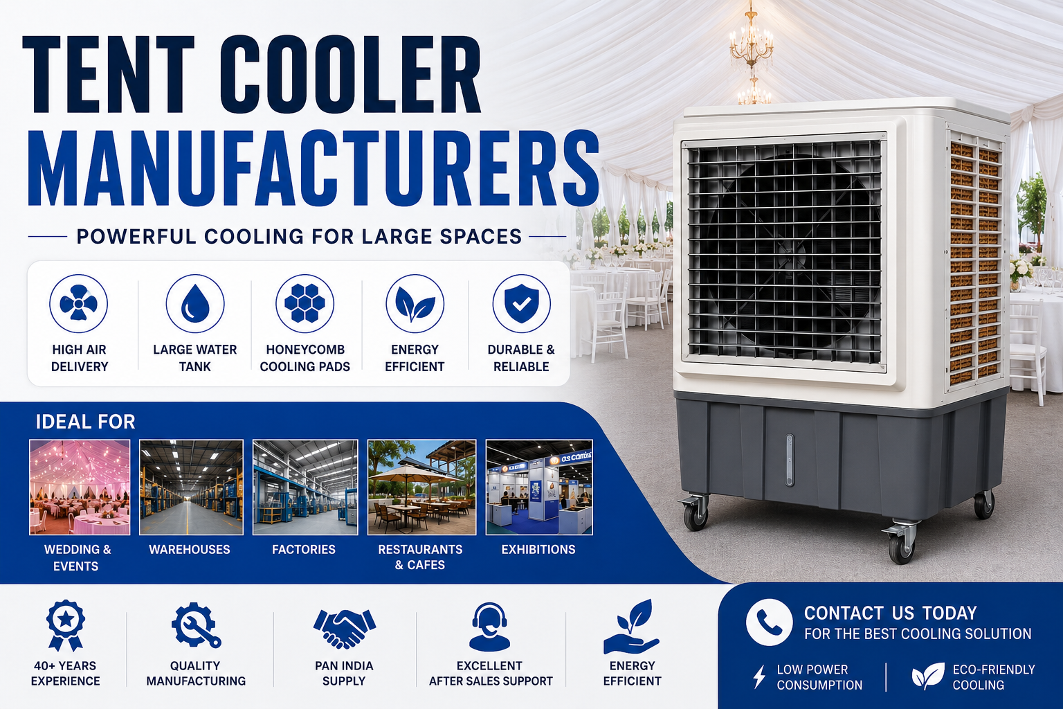 Tent Cooler Manufacturers: How to Choose the Best Industrial Cooling Solution